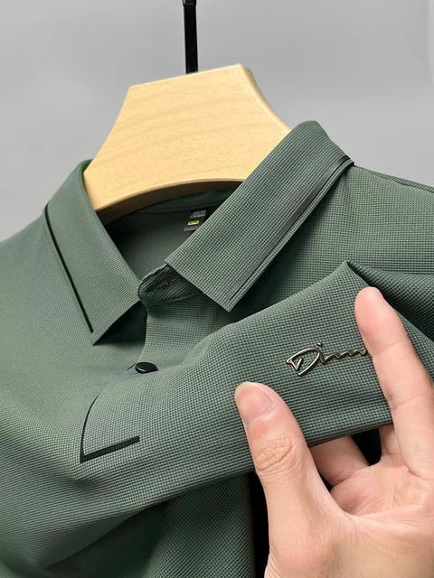 Polo pour homme manches courtes boutons moderne