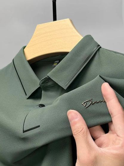 Polo pour homme manches courtes boutons moderne