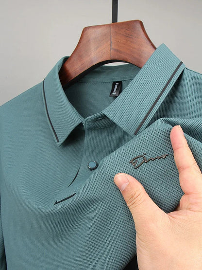 Polo pour homme manches courtes boutons moderne