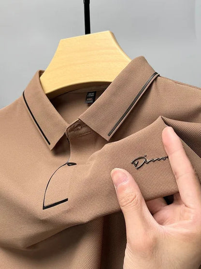 Polo pour homme manches courtes boutons moderne