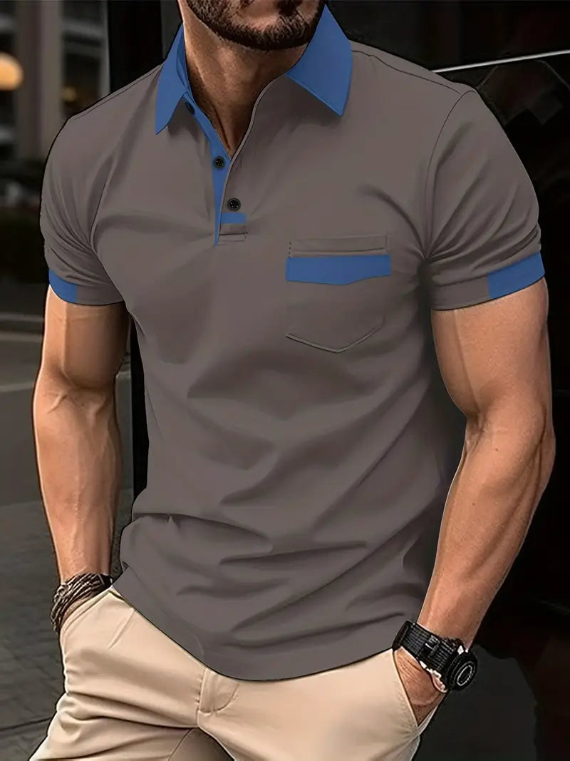 Polo classique à manches courtes pour homme