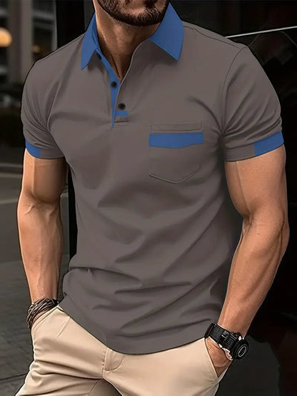Polo classique à manches courtes pour homme