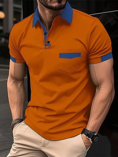 Polo classique à manches courtes pour homme