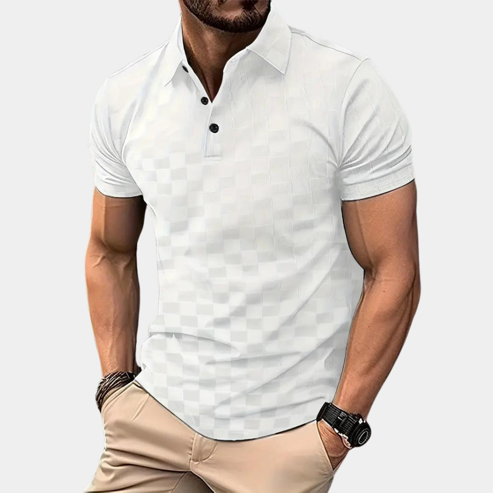 Polo homme manches courtes col classique