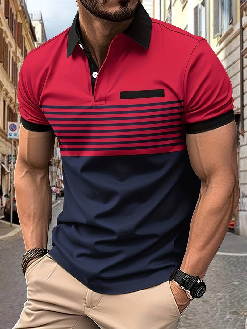 Polo à manches courtes pour homme Design élégant