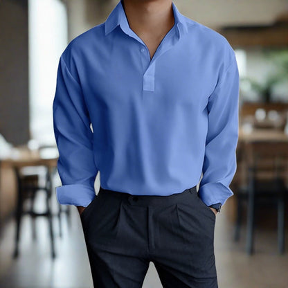 Polo à manches longues élégant et confortable pour homme