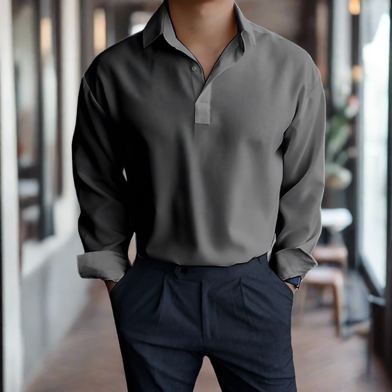 Polo à manches longues élégant et confortable pour homme