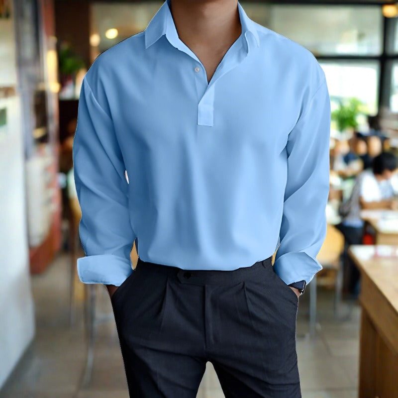 Polo à manches longues élégant et confortable pour homme
