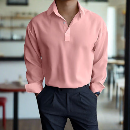 Polo à manches longues élégant et confortable pour homme