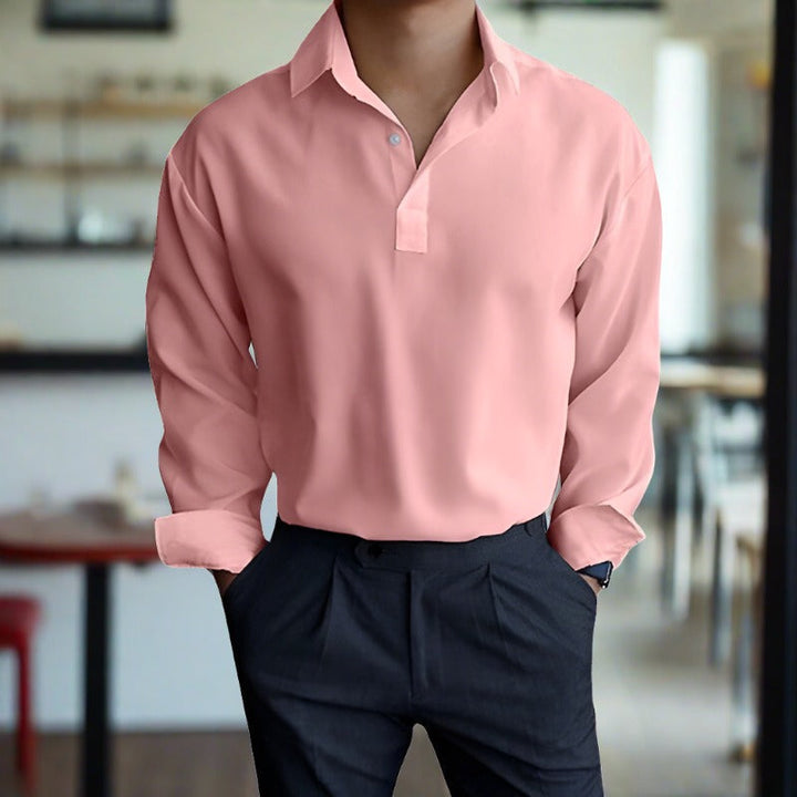 Polo à manches longues élégant et confortable pour homme
