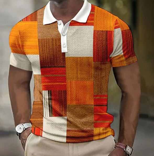 Polo à manches courtes pour hommes style moderne