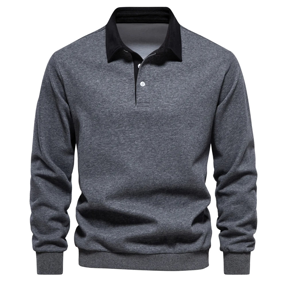 Polo manches longues homme