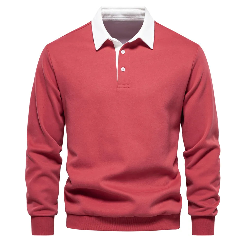 Polo manches longues homme