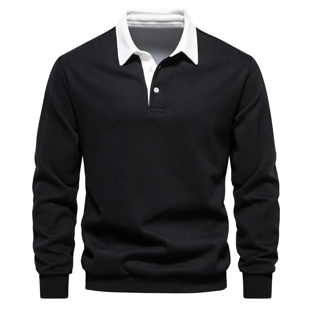 Polo manches longues homme