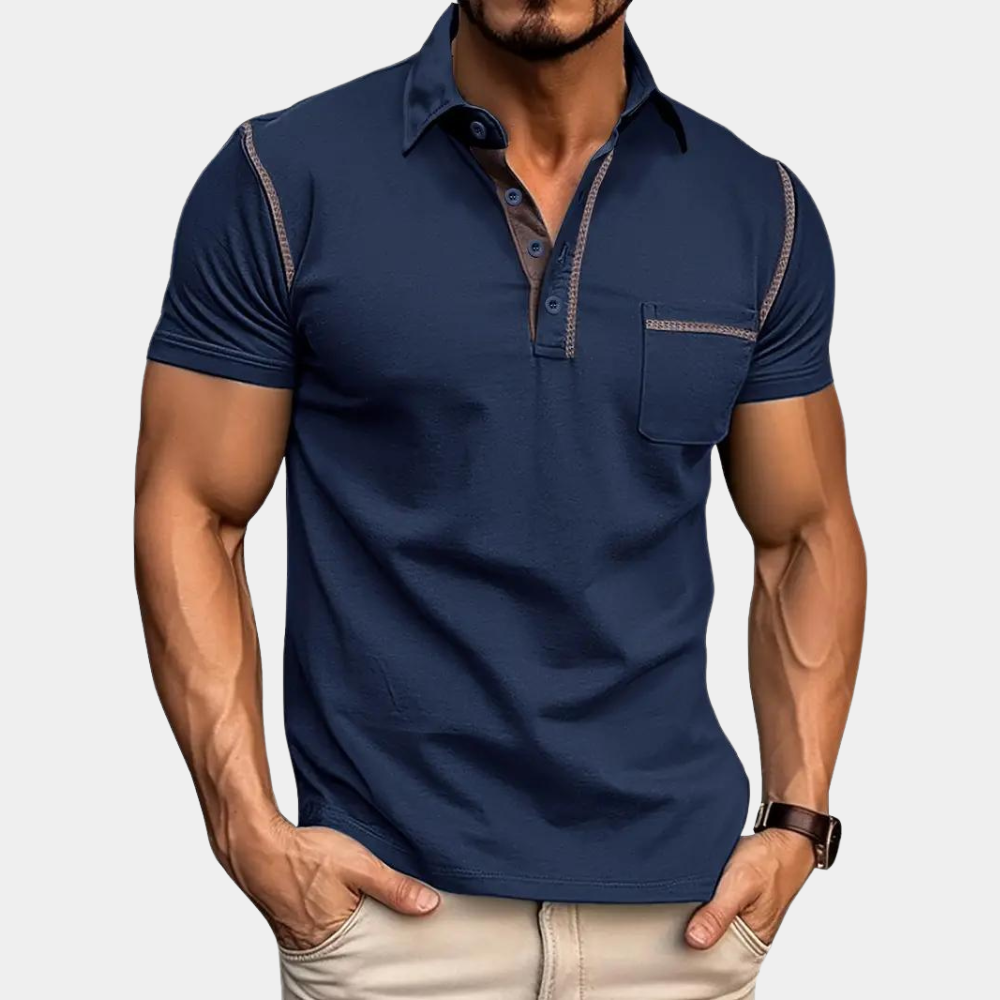 Männer Polohemd Kurzarm Modern - IdealeKleiden