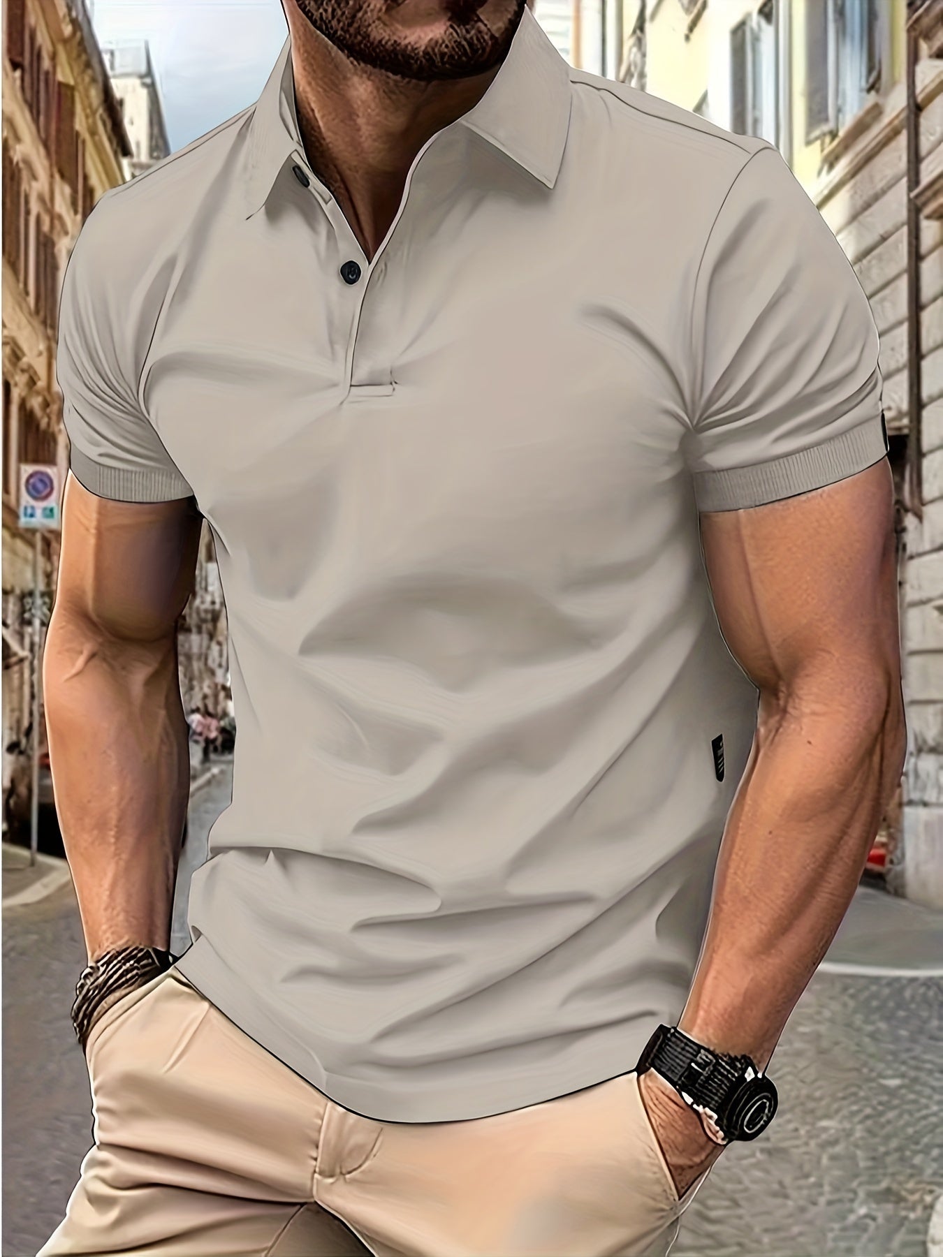 Polo homme manches courtes tendance