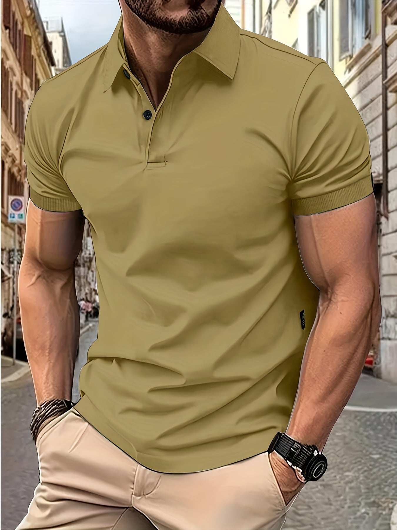 Polo homme manches courtes tendance