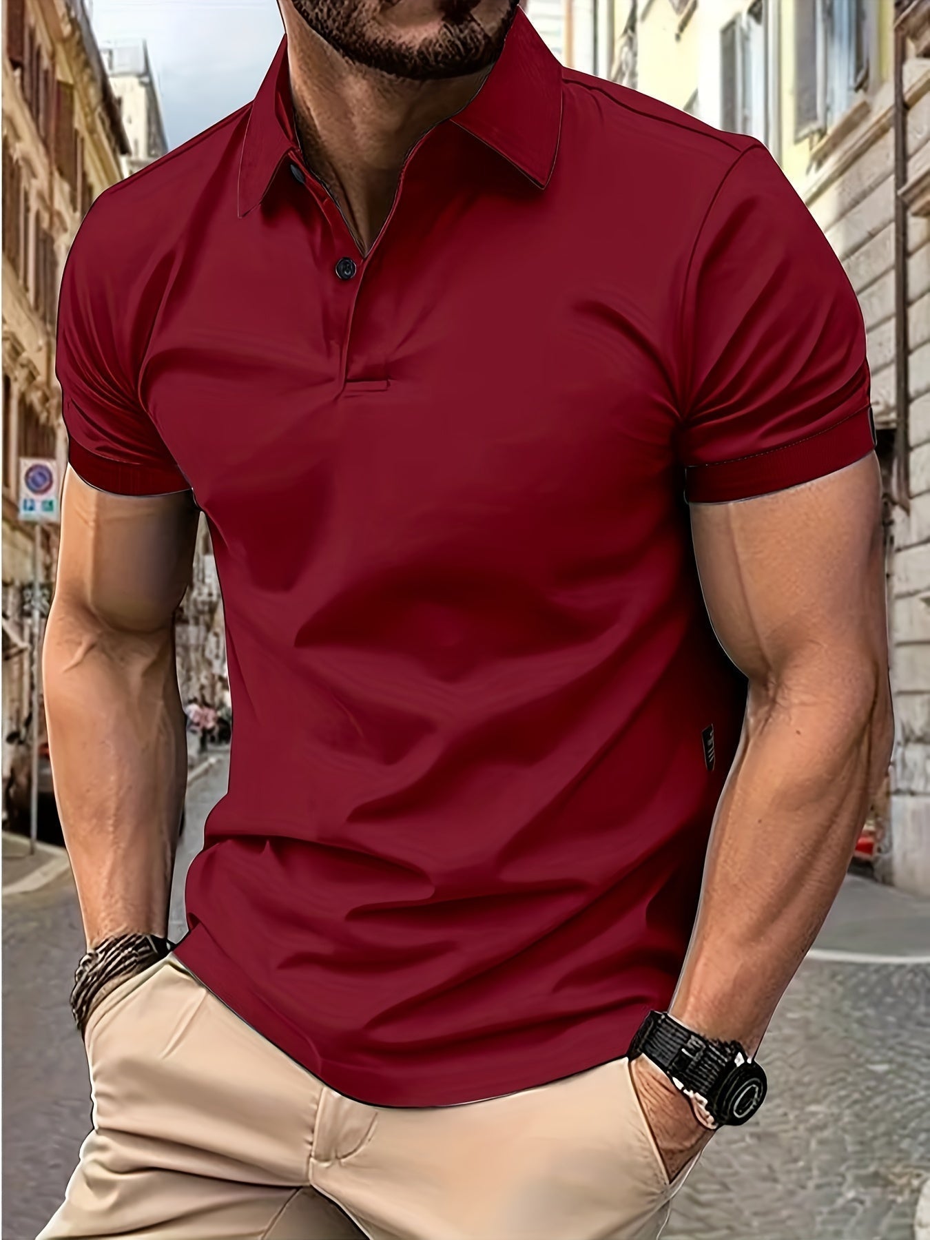 Polo homme manches courtes tendance