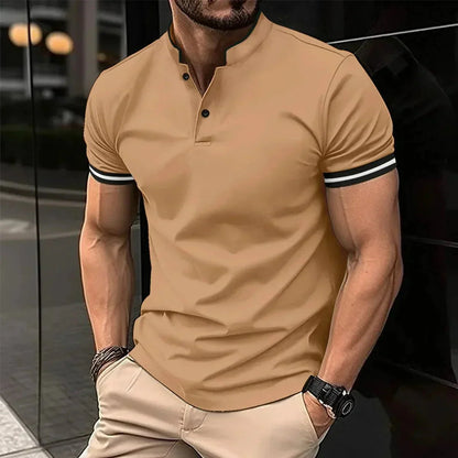 Polo pour homme respirant manches courtes