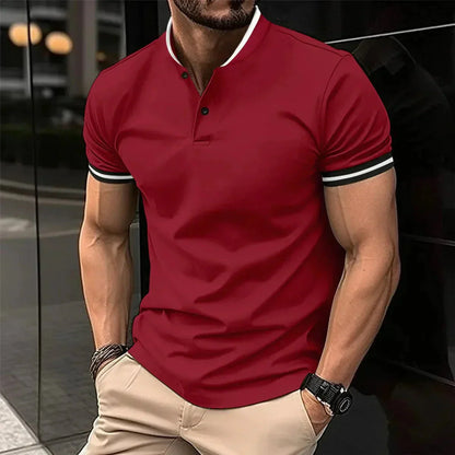 Polo pour homme respirant manches courtes