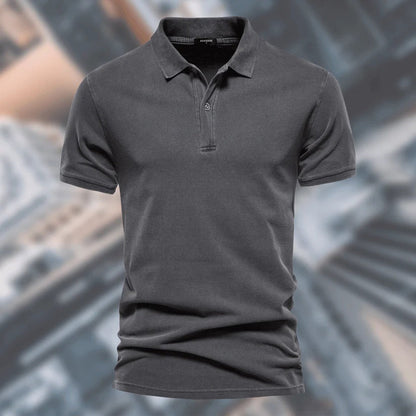 Polo pour homme Manches courtes Fermeture boutonnée