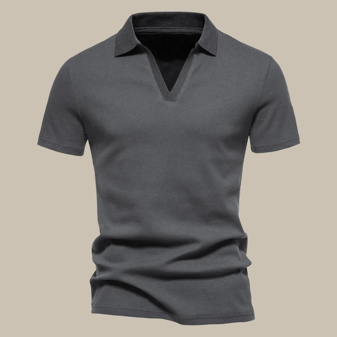 Polo pour homme Col V Moderne Sportif