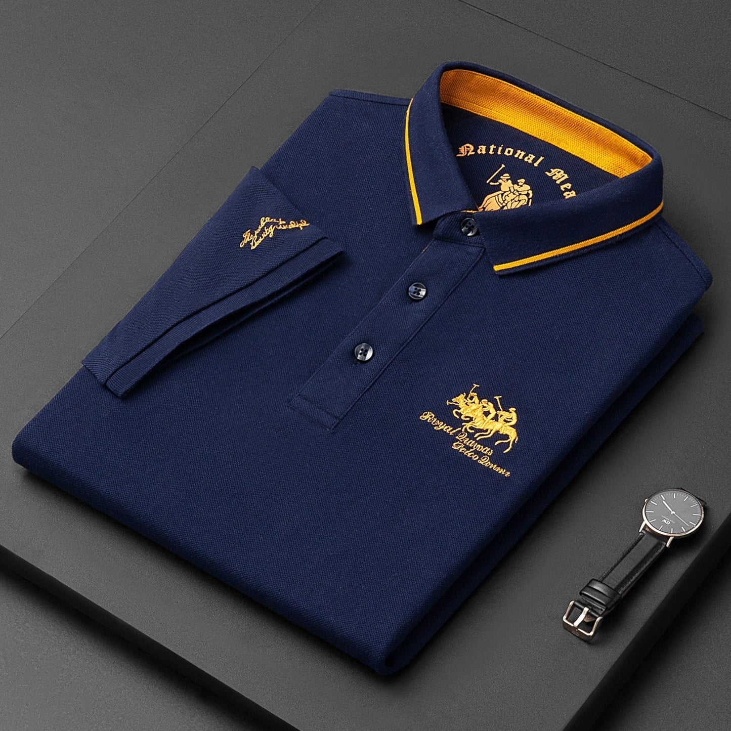 Polo classique pour homme avec patte de boutonnage