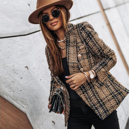 Elegante Damenjacke Tailliert Schnitt - IdealeKleiden