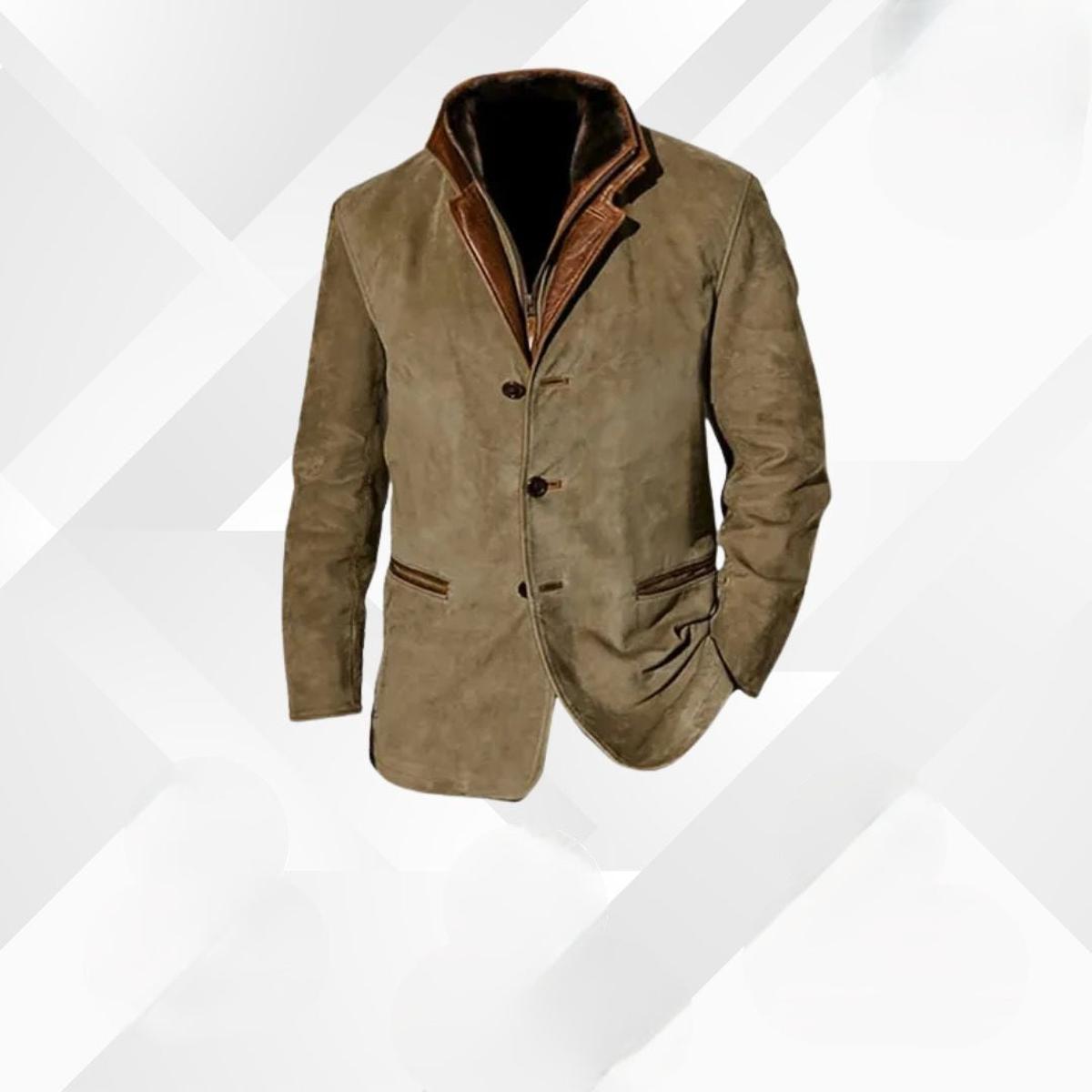 Herren Jacke Klassisch Elegant mit Knöpfen - IdealeKleiden