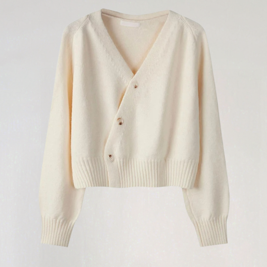 Gilet en laine pour femme Col en V Design élégant