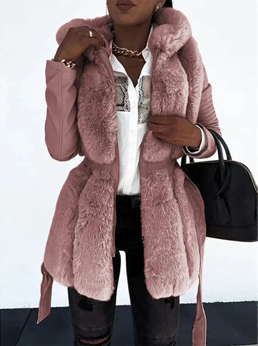 Manteau d'hiver élégant pour femme Coupe longue