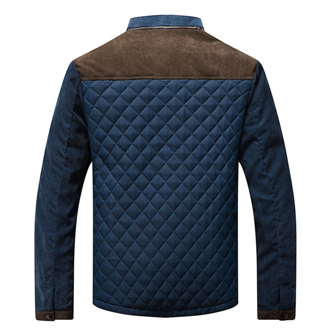 Herren Steppjacke Warm Mit Reißverschluss - IdealeKleiden
