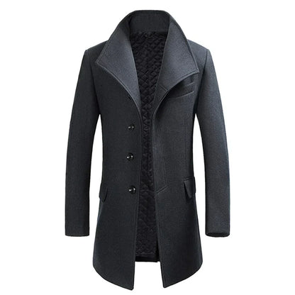 Écharpe Manteau Femme Mélange Laine Élégant Coupe Cintrée