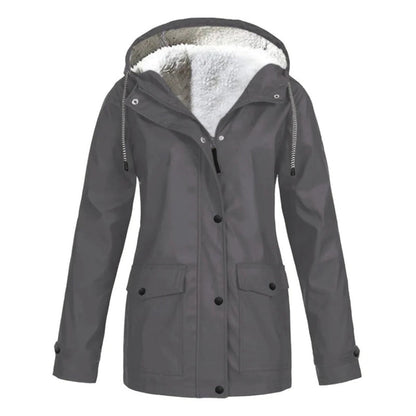 Winterjacke Damen Warm Elegant Schwarz - IdealeKleiden