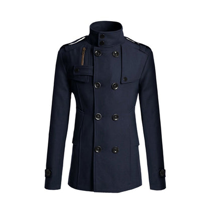 Robe femme chaude texturée à double boutonnage