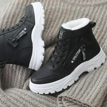 Bottes imperméables femme hiver chaud doux