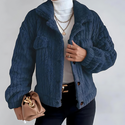 Veste teddy souple chaude et douillette pour l'hiver