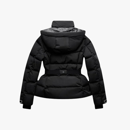 Wasserabweisende Steppjacke mit Schmalen Gürtel - IdealeKleiden