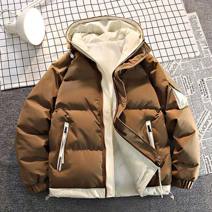 Herren Winterjacke Warm Daunen Kapuze - IdealeKleiden