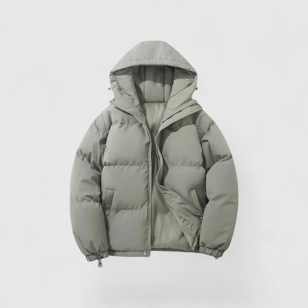 Parka homme en duvet chaud avec capuche