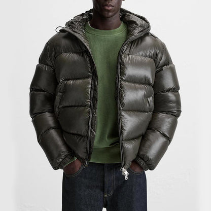 Doudoune chaude noire pour homme