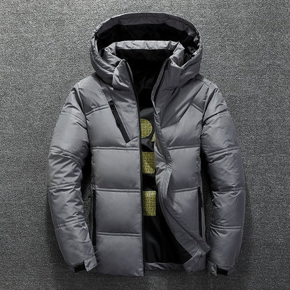 Veste isolante chaude à capuche pour homme
