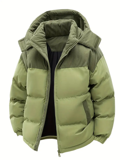 Doudoune chaude pour homme avec capuche