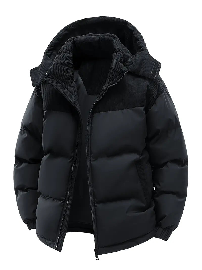 Doudoune chaude pour homme avec capuche