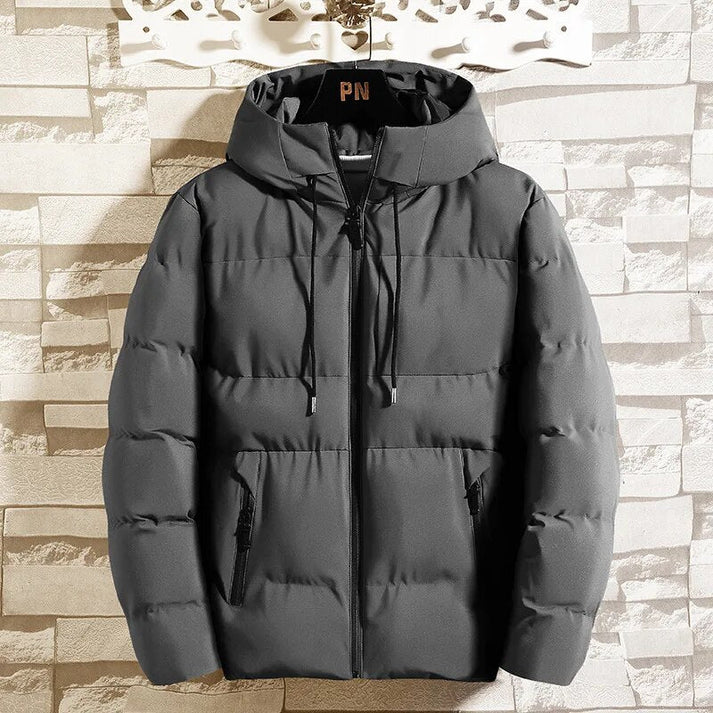 Veste d'hiver homme coupe-vent avec capuche