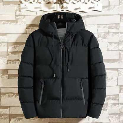 Veste d'hiver homme coupe-vent avec capuche