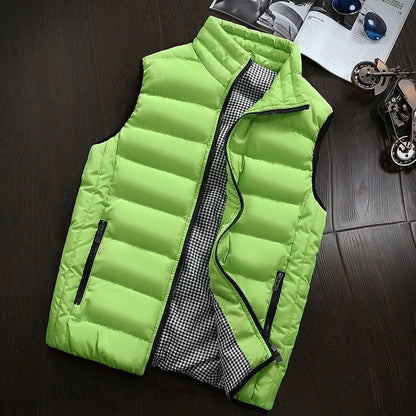 Gilet d'hiver zippé isolé pour homme