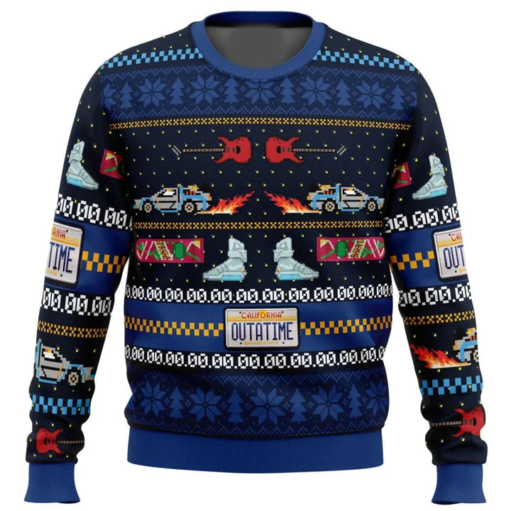 Pull Homme Col Rond Imprimé