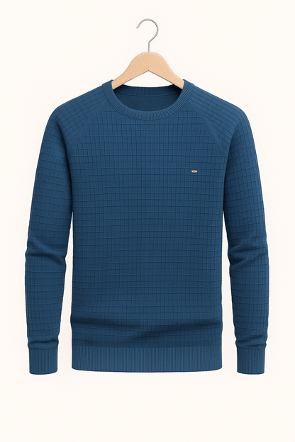 Sweat-shirt homme à manches longues et col rond