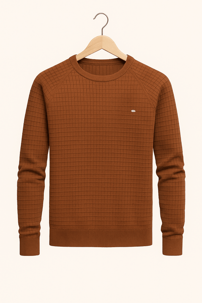 Sweat-shirt homme à manches longues et col rond